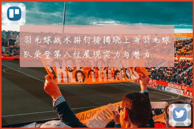羽毛球战术排行榜揭晓上海羽毛球队荣登第八位展现实力与潜力