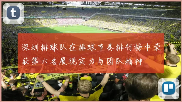 深圳排球队在排球节奏排行榜中荣获第六名展现实力与团队精神